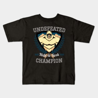 Bigfoot Undefeated Hide and Seek Champion Kids T-Shirt